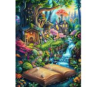 Fairy Tale Book in Forest Garden Rompicapo 300 Pezzi Lago Di Como Per Adulti Mitos Cuento De Hadas Cartone Opaco Incastro Perfetto Per Regalo Di Compleanno Da Passatempo Qualità Premium 300 PCS