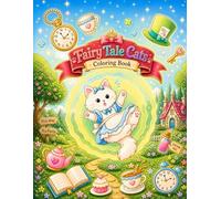 Fairy Tale Cats Coloring Book: Cute Minimalist Doodle Cat Characters in Classic Story Scenes for Relaxation and Stress Relief