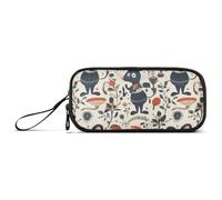 Fairy Tale Cute Fancy Rats Nylon Pencil Bag Scuola Grande Capacità Grande Cerniera Astuccio Cancelleria per la Scuola Donne