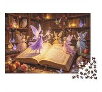 Fairy Tale Magic Puzzle 1000 Pezzi Materialee Riciclato Book Elves Puzzle per Ragazzi e Ragazze Dai 6 Anni in Su Divertente e Stimolante Gioco Familiare Attività 38x26cm/1000pezzi