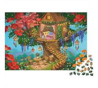 Fairy Tale Tree House Puzzle Giochi 1000 Pezzi Regalo Per Lui E Per Lei Arte Interesting Puzzle Adulti Idea Regalo Per 52x38cm/1000pcs