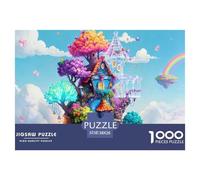 Fairy Tale Tree House Wonderland Puzzle Giochi 1000 Pezzi Regalo Per Lui E Per Lei Arte Interesting Puzzle Adulti Idea Regalo Per 38x26cm/1000pcs