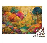 Fairy Tale World Puzzle 1000 Pezzi Adulti Watercolor Painting Puzzle Rilassamento Qualità Puzzle Per Adulti Per Lei O Lui Divertimento Creativo Colorato Regalo Donna 1000pcs (75x50cm)