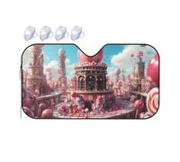 Fairy Tale World with Delicious Candy 2 Parabrezza per Auto Impermeabile Parasole per Auto Contro I Raggi UV Protezione Solare Car Universale per Berline SUV S