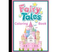 Fairy Tales Coloring Booklet Grayscale Lined Illustrations