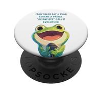 Fairy Tales Say a Frog Became a Prince - Christian Creation PopSockets PopGrip Adesivo
