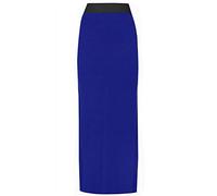 FAIRY TRENDZ LTD Gonna lunga da donna, tinta unita, elasticizzata, in jersey stampato, Blu reale, 56-58