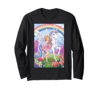 Fairy Unicorn Magic Fantasy Enchanted Mitico Foresta Maglia a Manica