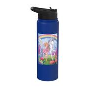 Fairy Unicorn Magic Fantasy Enchanted Mitico Foresta Stainless Steel Insulated Water Bottle