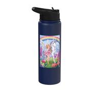 Fairy Unicorn Magic Fantasy Enchanted Mitico Foresta Stainless Steel Insulated Water Bottle