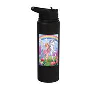 Fairy Unicorn Magic Fantasy Enchanted Mitico Foresta Stainless Steel Insulated Water Bottle