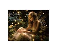 Fairy Wall Calendar 2026, Fairies Enchanting Fairies Wall Calendar Decor, Artistic Home Fantasy Art Decor mitico per gli uffici della camera da letto