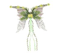 Fairy Wings, Adult Fairy Costume Accessory, 27.56x18.9 Inches, Lightweight Sheer Design, Colorful Cosplay Prop, Adjustable Shoulder Straps for Halloween, Festival, Garden Party, Pride, Holiday