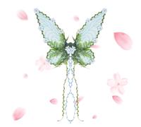 Fairy Wings Adult, Women's Costume with Vines, 18.9x24.8 Inches, Lightweight Adjustable Fit, Ethereal Transparent Look for Cosplay Stage Performance Halloween Pride Festival Garden Event
