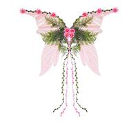 Fairy Wings, Costume di Halloween da donna, con alette luccicanti, regolabili per Pride, Stage Performance, cosplay, eventi in giardino, feste in vacanza, 40,55 x 27,56 pollici