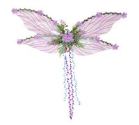 Fairy Wings - Farfalle con Fiori 3D e Decorazioni a Foglie | Vesti a proposito, Accessorio per Il Costume per Le Ragazze congressi di Fantasia Eventi per l'esecuzione del palcoscenico e Altro