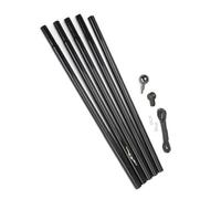 Fairybell 800CM Asta per Bandiera in Alluminio Divisible - Nero (6 Parti)