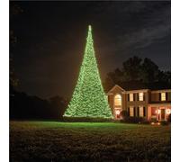 Fairybell Albero di Natale a LED per esterni, 10 metri, 4032 LED, albero di Natale a LED per esterni, Smart Magic, controllo tramite app, albero non incluso