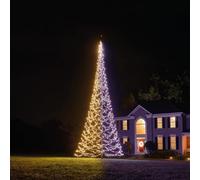Fairybell Albero di Natale a LED per esterni, 8 metri, 3000 LED, per esterni, con interruttore luminoso, colore: bianco caldo e/o multicolore