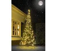 Fairybell Albero di Natale a LED per esterni - Per tutte le superfici/adatto a tutte le superfici (3 metri - 320 LED, Bianco caldo)