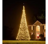 Fairybell Albero di Natale LED per esterni - Luminous Switch - 6 metri - 2000 LED - Adatto per aste portabandiera esistenti - Bianco caldo e/o Multicolor