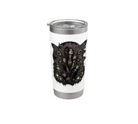 Fairycore Moth Fairy Goth Grunge Aesthetic Bicchiere termico in acciaio inox doppia parete