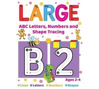 Fairyland Books Large ABC Letters, Numbers And Shape Tracing (Tascabile)