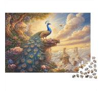 Fairyland Pavone Puzzle Impossibili 1000Pcs Mountain Nube Decorazione Per La Casa. Giochi Rilassamento E Intelligence Per Adulti E Ragazzi Da 14 Anni 1000pcs (75x50cm)
