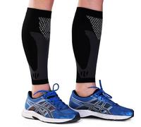 FairyPeach Calze Compressione, Fasce a Compressione Graduata per Polpaccio, Fascia Elastiche Polpacci Uomo e Donna, Scaldamuscolo, Sostegno E Sollievo Dei Muscoli Corsa,Sport (Nero, L)