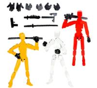 FairyPeach T13 Action Figure*3Pcs, Stampati in 3D Personaggi d'Azione, Lucky 13 Action Figure Set, per Decorazione del Desktop, Raccolta, Design Creativo