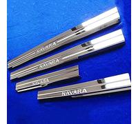 FAIRYT 4 Pezz, per NIS-San Navara D40 2005-2013 AntiGraffio Accessori Styling Dll'auto, Auto in Fibra di Carbonio, per battitacco Auto