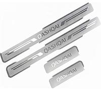 FAIRYT 4 Pezz, per NIS-San Qashqai J12 2022 2023 AntiGraffio Accessori Styling Dll'auto, Auto in Fibra di Carbonio, per battitacco Auto,A