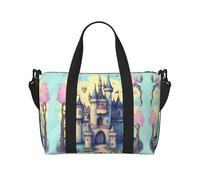 Fairytale Castle - Borsa da palestra con stampa di castello delle fiabe, borsa da viaggio adatta per viaggi di lavoro