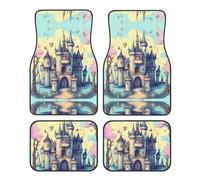 Fairytale Castle - Tappetini per auto resistenti, facili da pulire, resistenti allo sbiadimento (set di 4), mantengono puliti gli interni della tua auto, camion o furgone
