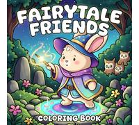 Fairytale Friends Coloring Book: Enchanting Fantasy Coloring Pages featuring Cute Creatures and Whimsical Forest Adventures for All Ages