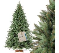 FAIRYTREES Albero Di Natale Artificiale Nordmann Naturale Premium Verde