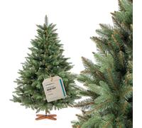 FAIRYTREES Albero Di Natale Artificiale Nordmann Naturale Premium Verde
