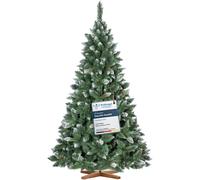 FAIRYTREES® Albero Di Natale Artificiale Pino Conico Neve 150cm 180cm 220cm