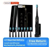 Fairywill FW-507 Spazzolino elettrico sonico 5 modalità Caricatore USB Spazzolini da denti Temporizzatore di ricambio Spazzolino sonico 8 testine