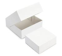 FaisTonGateau - Set di 10 scatole per torta in cartone - Lunghezza x Larghezza: 18 cm x 18 cm, Altezza 5 cm