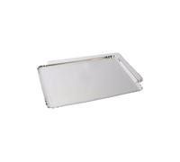 FaisTonGateau - Set di 10 vassoi per catering - lunghezza x larghezza: 42 cm x 32 cm, colore argento