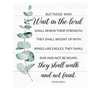 Faith-Based Motivational Poster, Christian Wall Art for Nursery Decor, Uplifting Scripture Print for Home and Office(Framed,12x18inch(30x45cm))