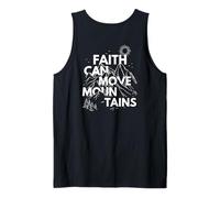 Faith Can Move Mountains Bibbia Verse Back Print Christian Canotta