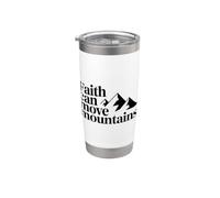 Faith Can Move Mountains Bicchiere termico in acciaio inox doppia parete