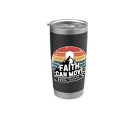 Faith Can Move Mountains Bicchiere termico in acciaio inox doppia parete