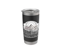 Faith Can Move Mountains Bicchiere termico in acciaio inox doppia parete
