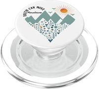 Faith Can Move Mountains Boho Floral Mountain Flower Heart PopSockets PopGrip per MagSafe