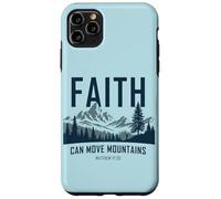 Faith Can Move Mountains - Matthew 17:20 Nature Inspiration Custodia per iPhone 11 Pro Max