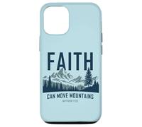 Faith Can Move Mountains - Matthew 17:20 Nature Inspiration Custodia per iPhone 12/12 Pro