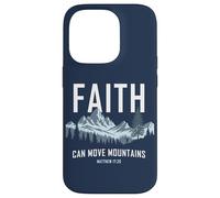 Faith Can Move Mountains - Matthew 17:20 Nature Inspiration Custodia per iPhone 14 Pro